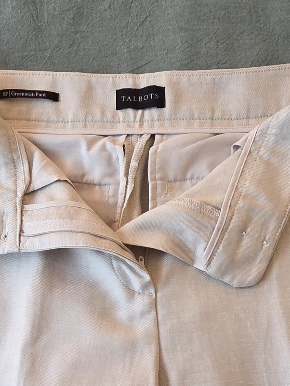 Talbots Light Beige Greenwich Pant
